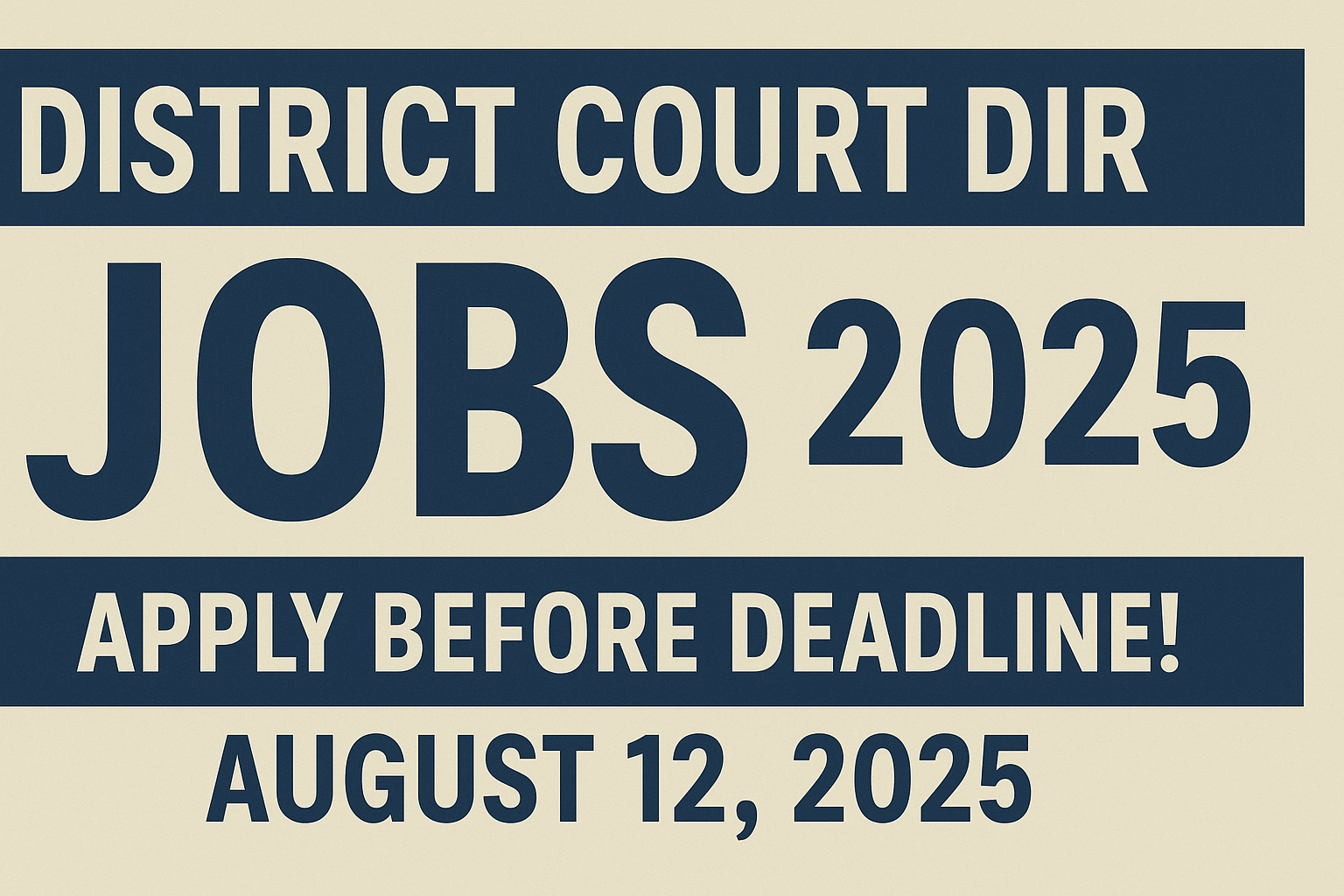 District Court Dir Jobs 2025
