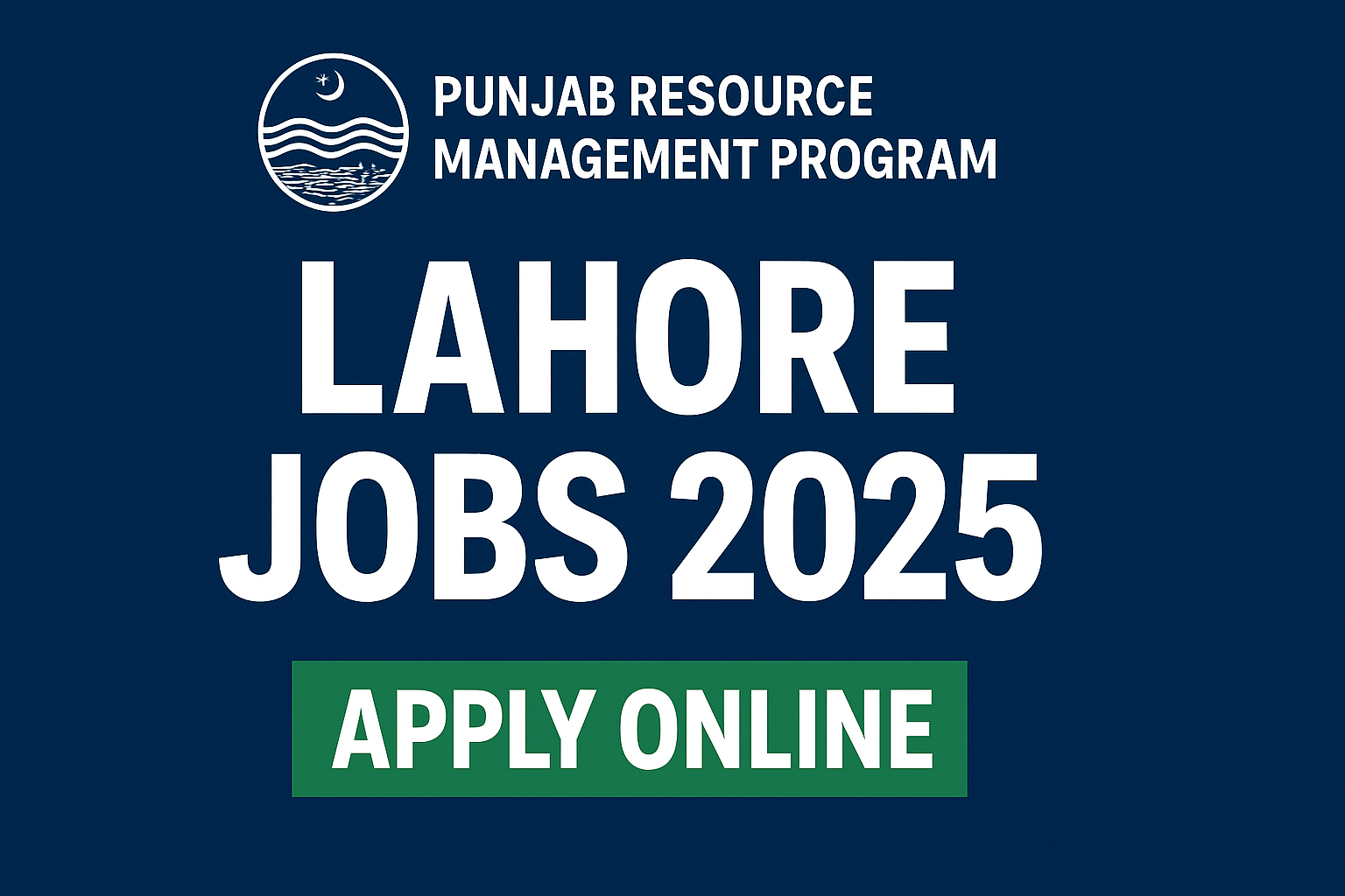 Punjab Resource Management Program Lahore Jobs 2025