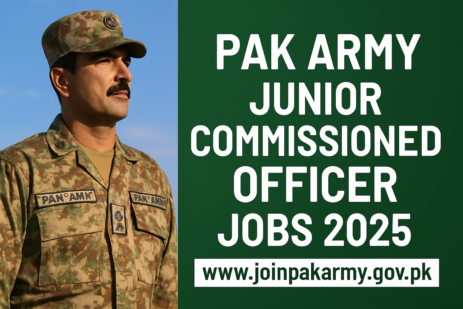 Pak Army Junior Commissioned Officer Jobs 2025