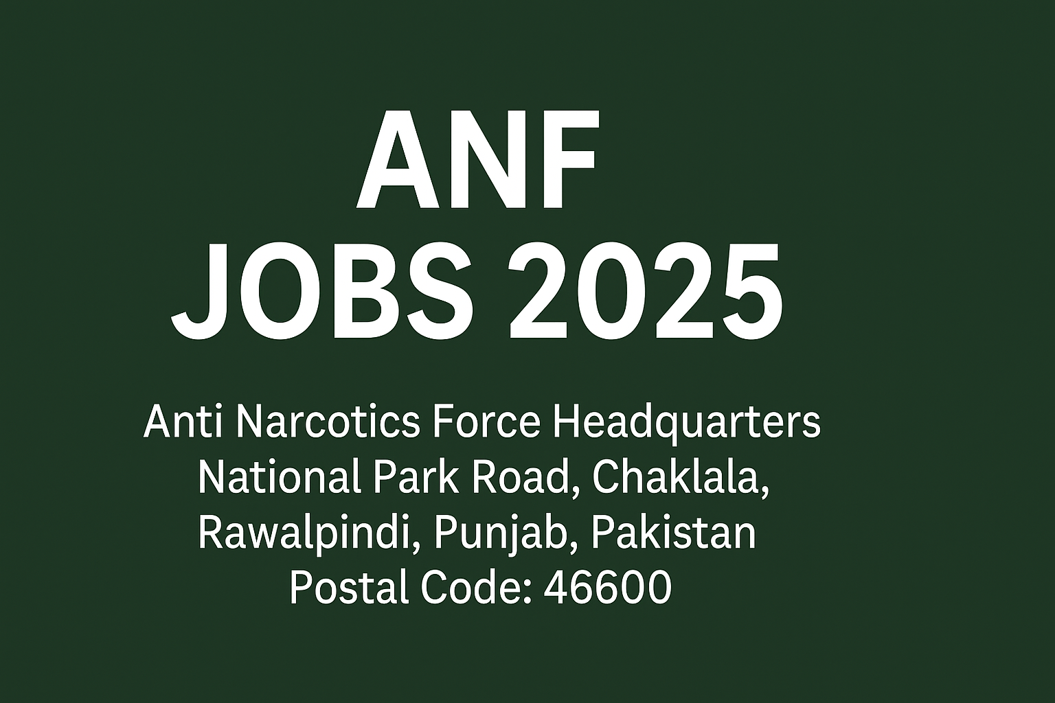ANF Jobs 2025