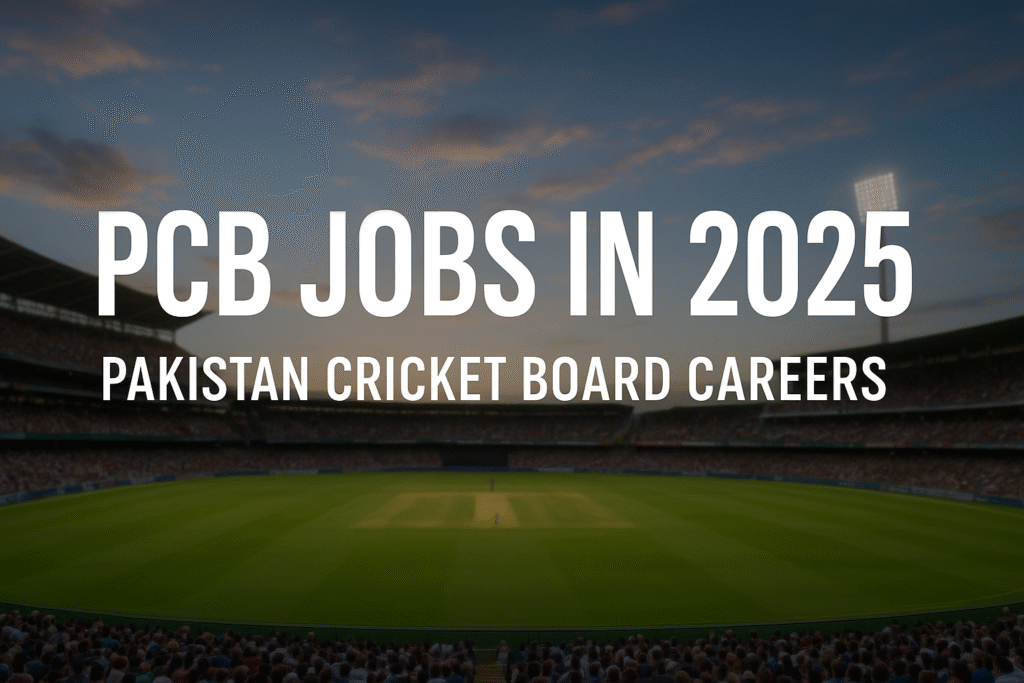 Pakistan Cricket Board Jobs in 2025